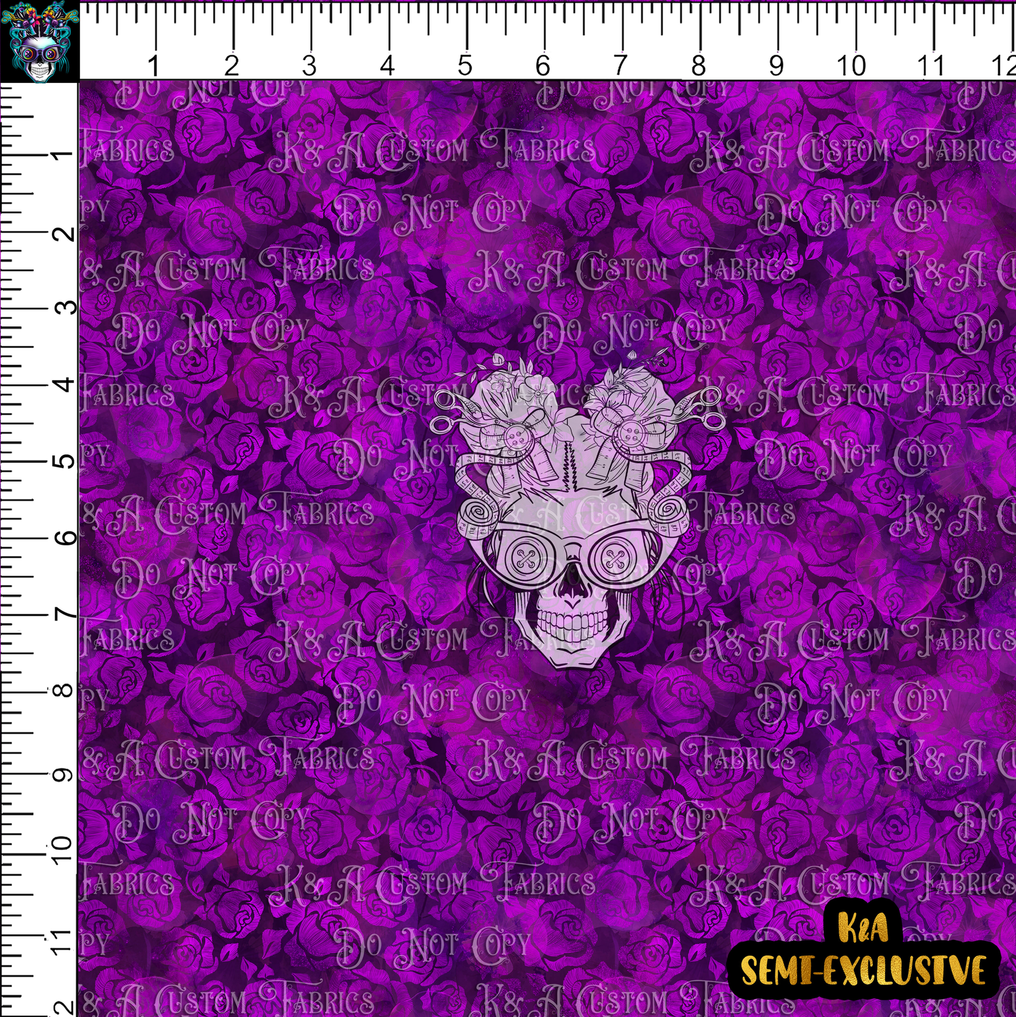 M.Motif Book Princess-Floral Pots Purple Coord