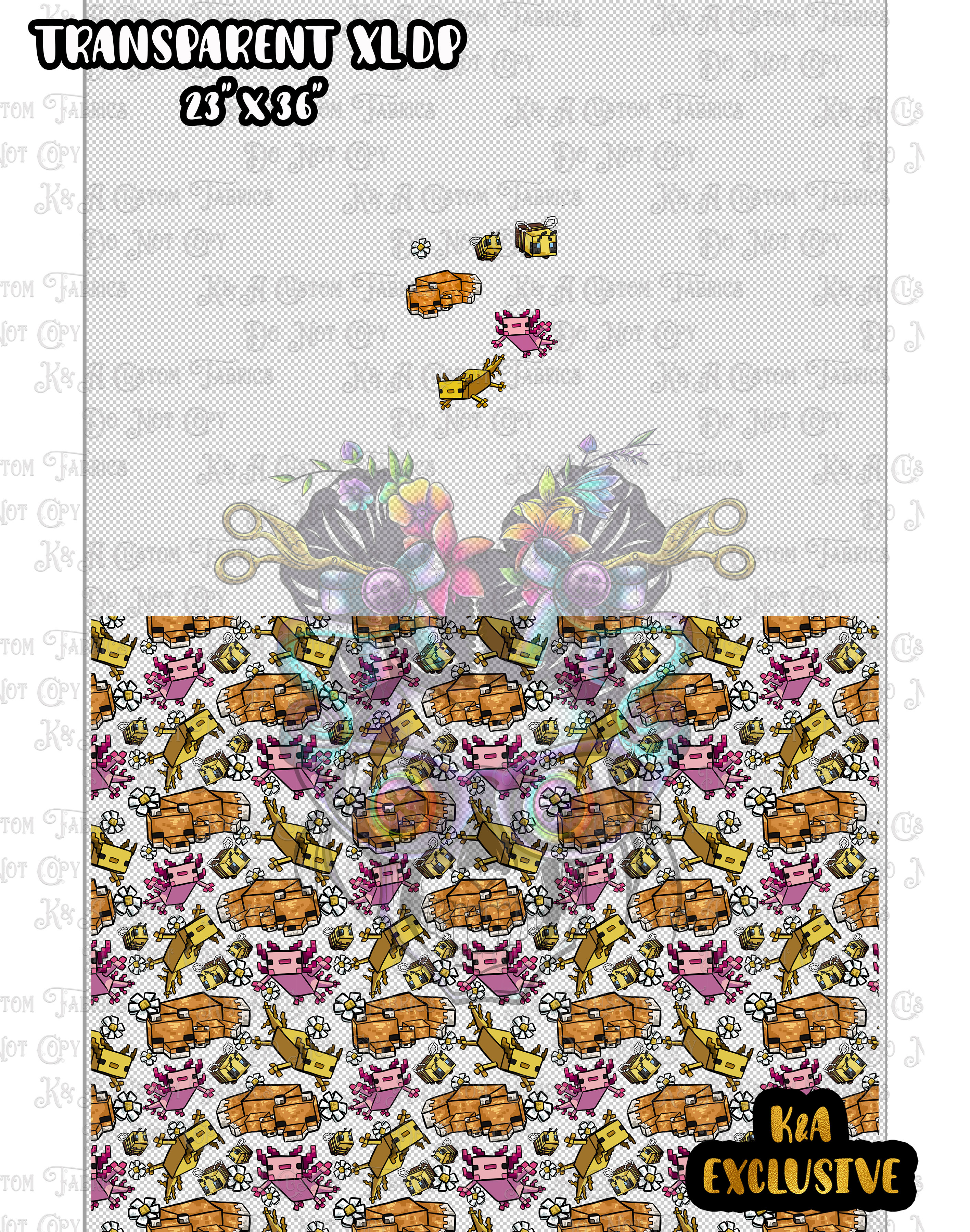 Pixel Woodland Creatures Clear/Holo Vinyl DP