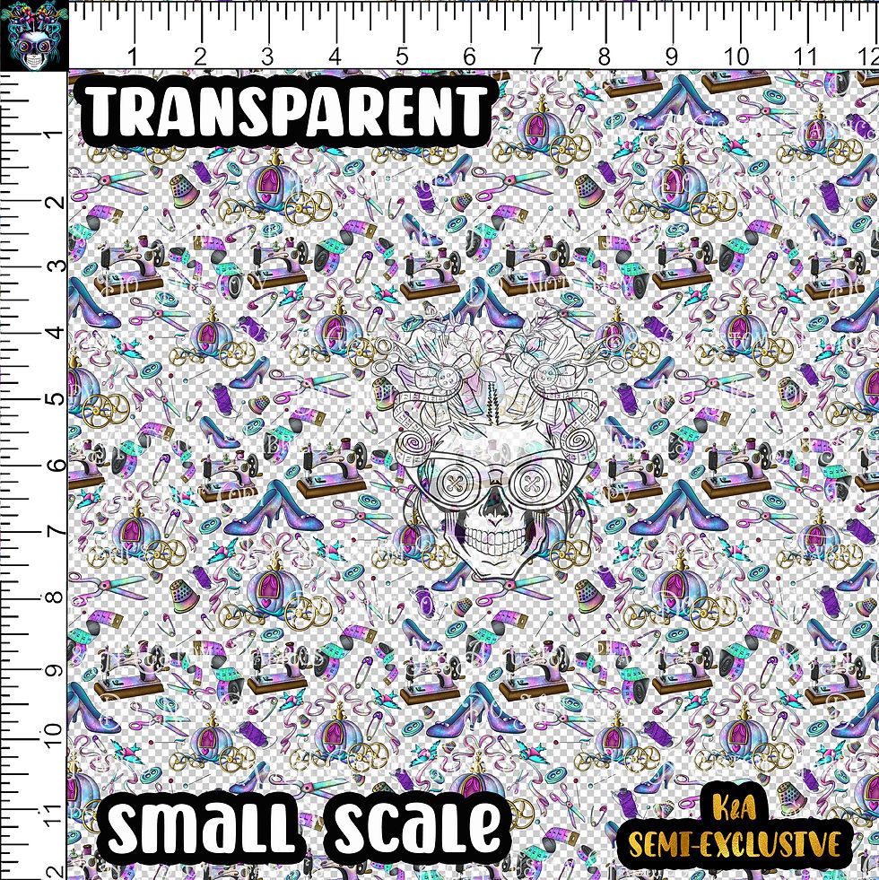 Thumbnail: Magical Sewing Mice Elements Clear/Holographic Vinyl