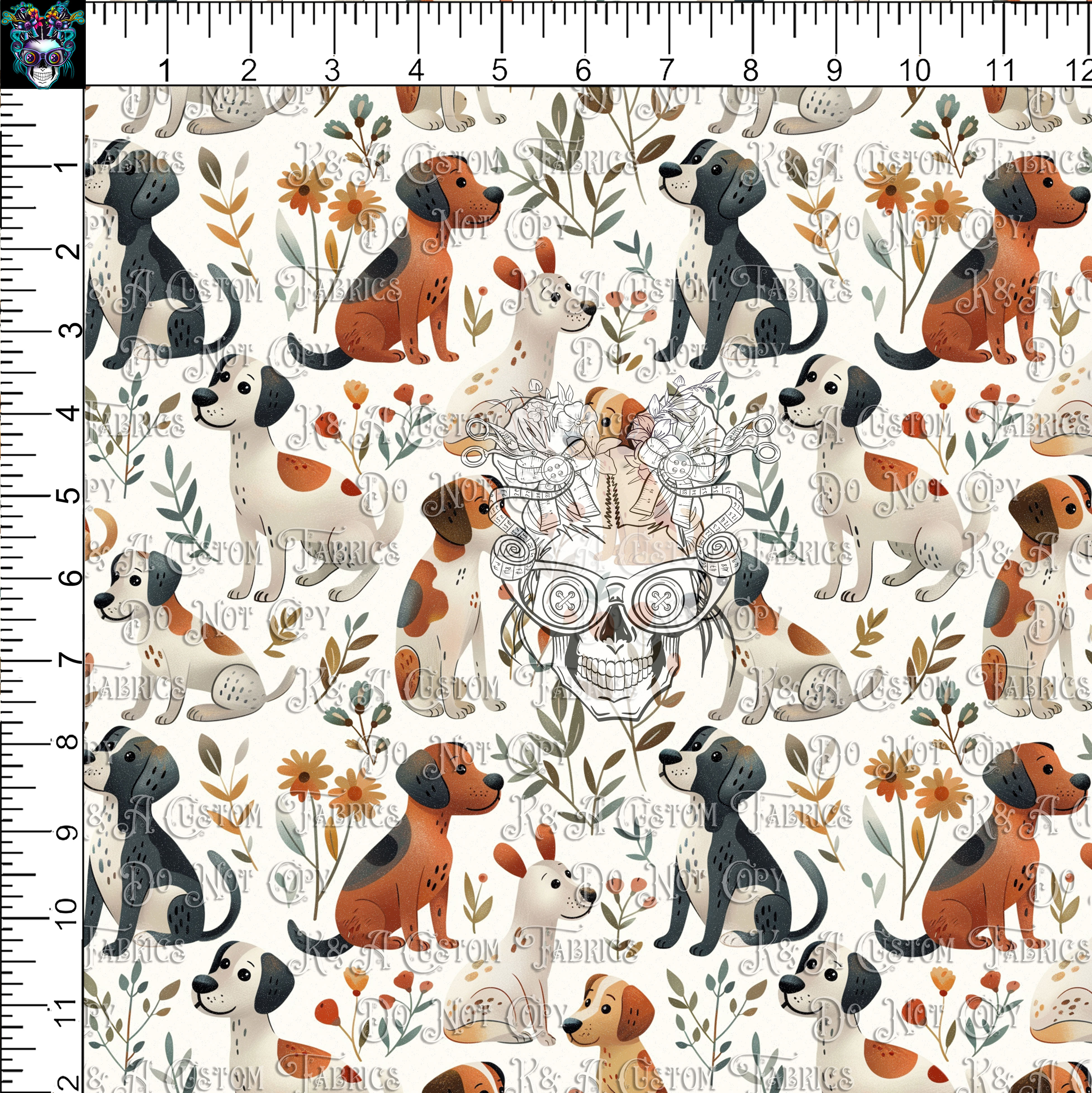Floral Puppies