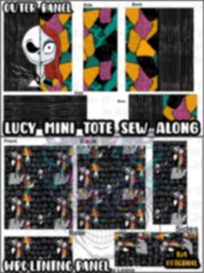 Nightmare Love Split Sew Along (Lucy Tote Mini)