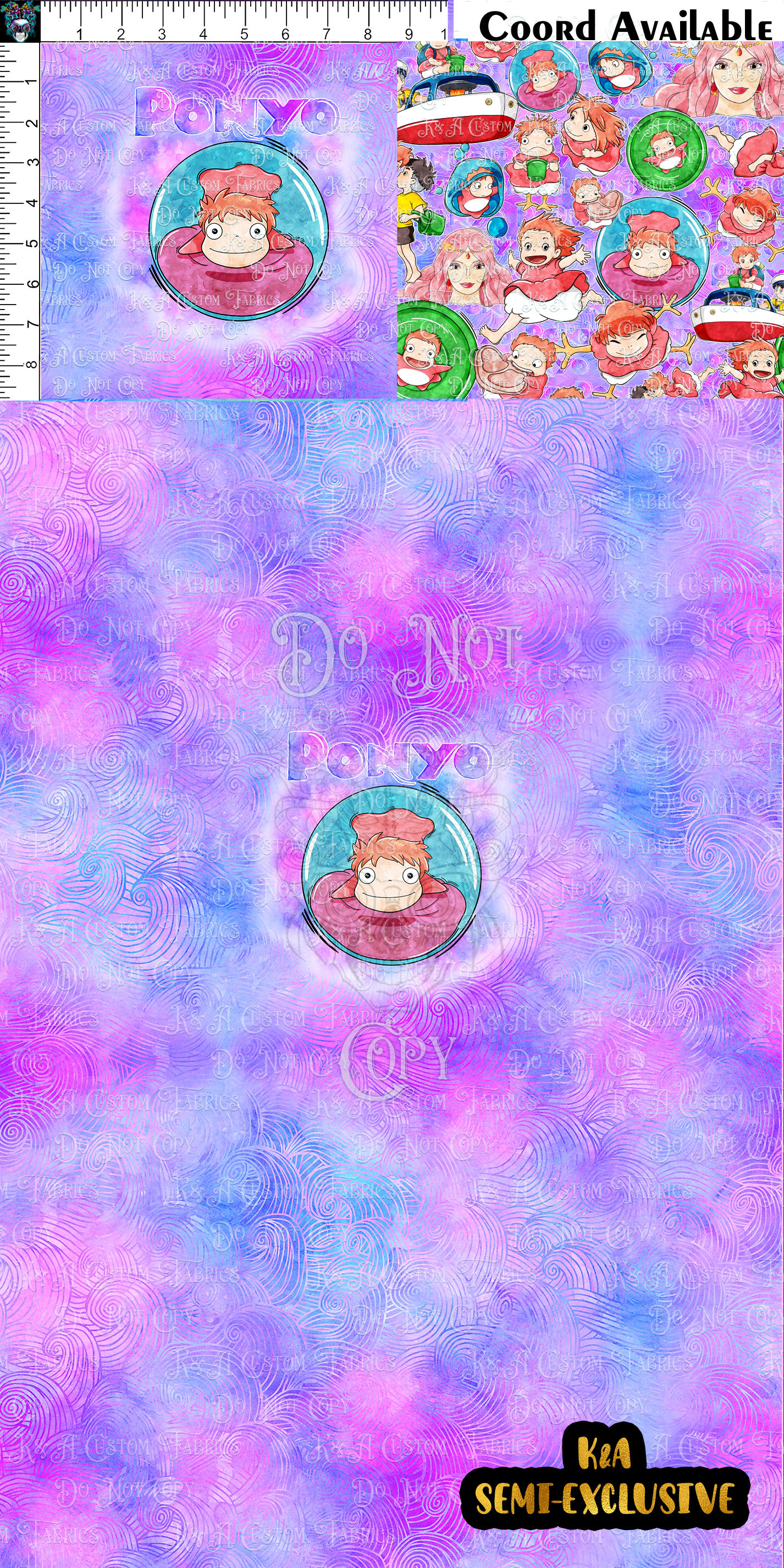 Anime Goldfish Purple Clothing Panel
