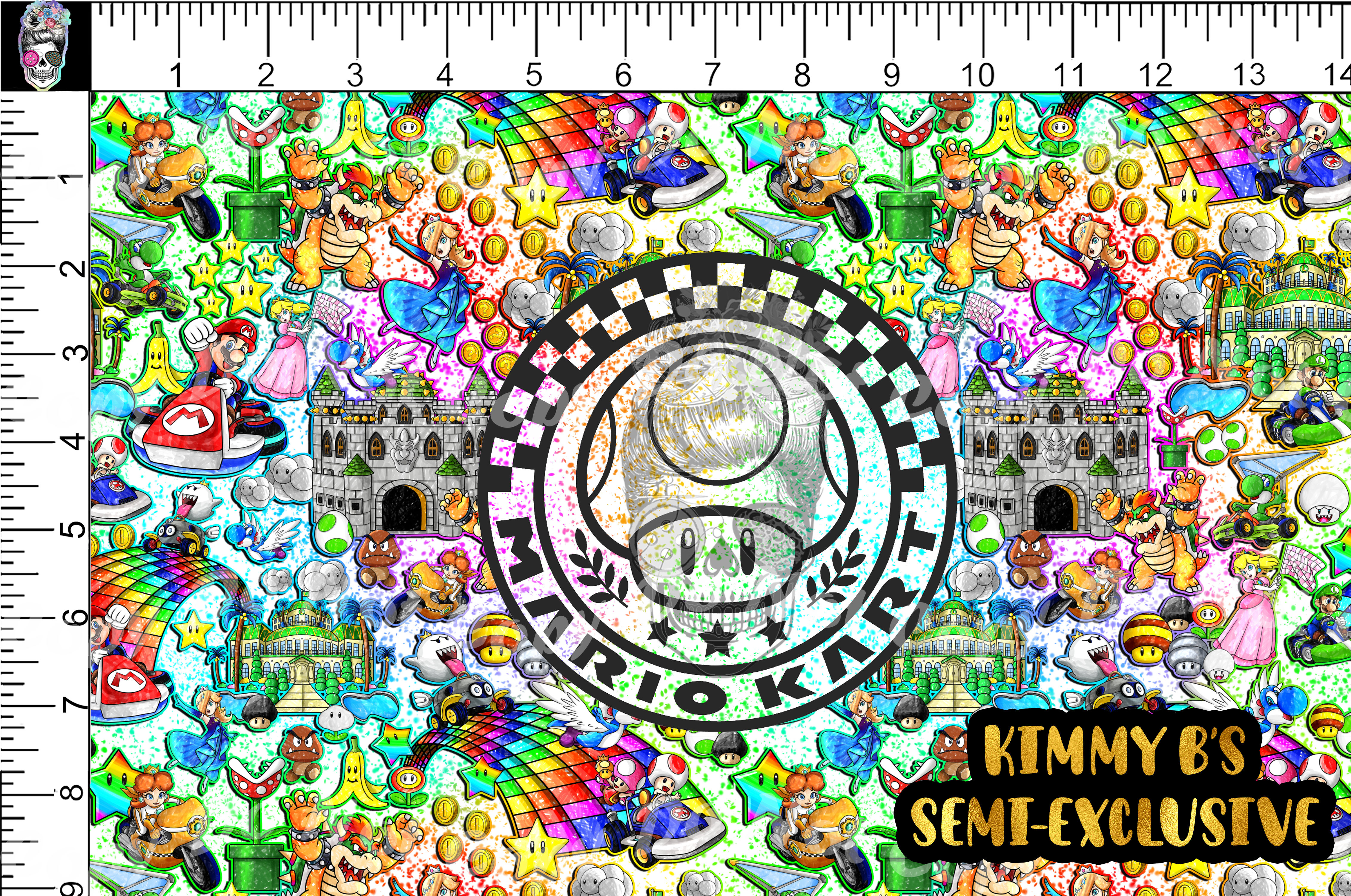 Rainbow Racers Tumbler Panel