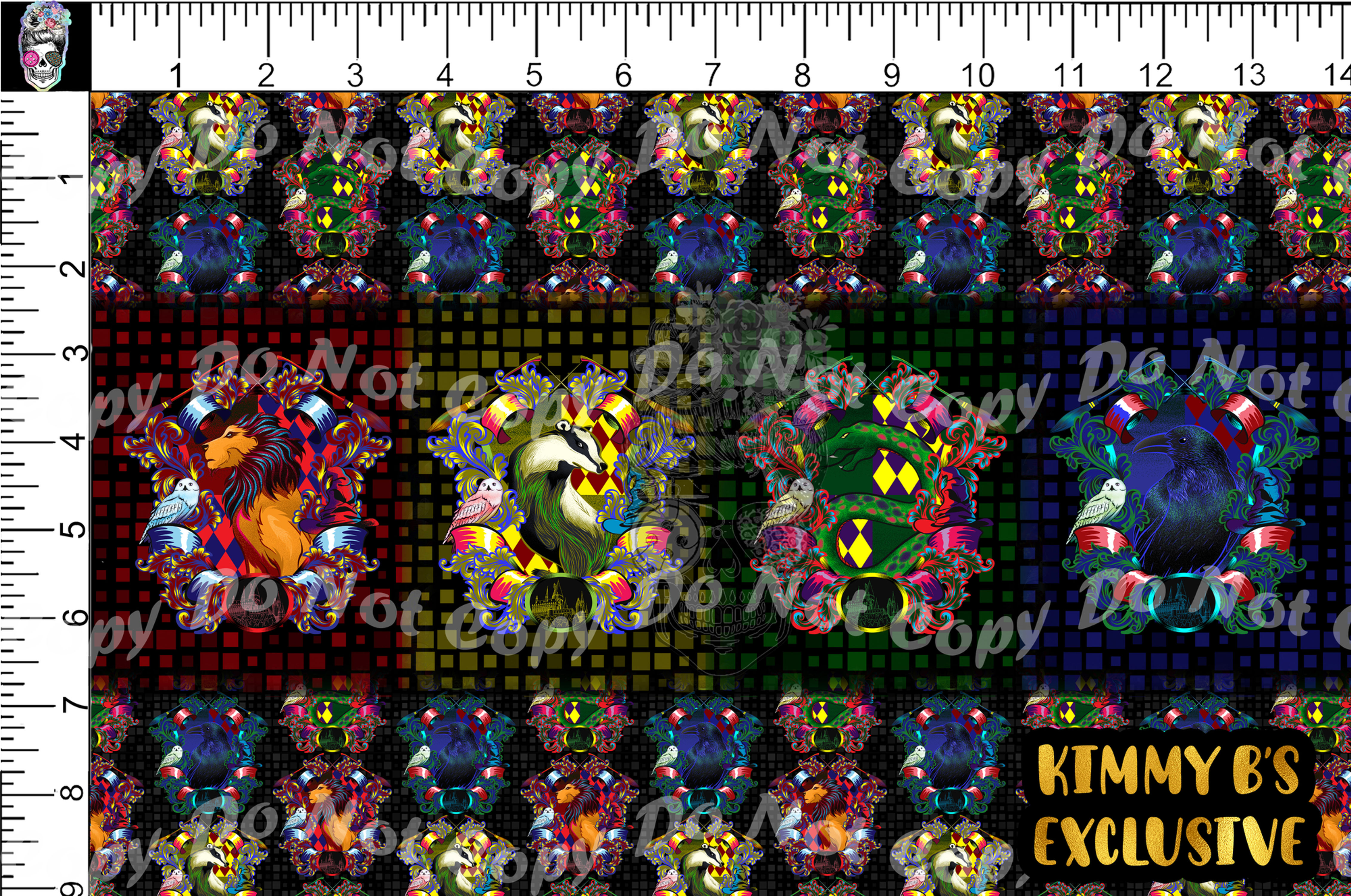 HP Neon House Crest Tumbler Panel