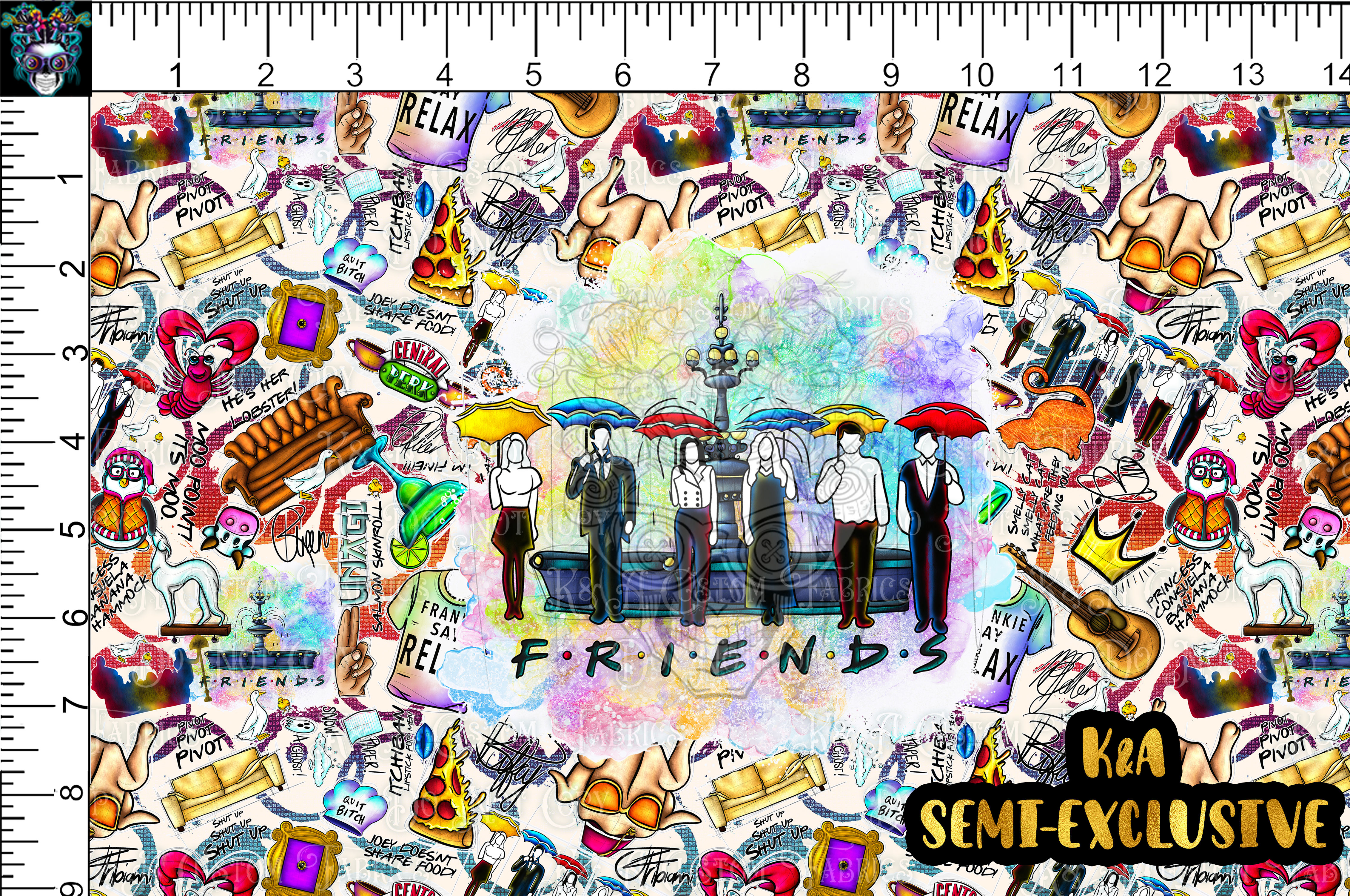 Rainbow Coffee Shop Friends Elements Tumbler