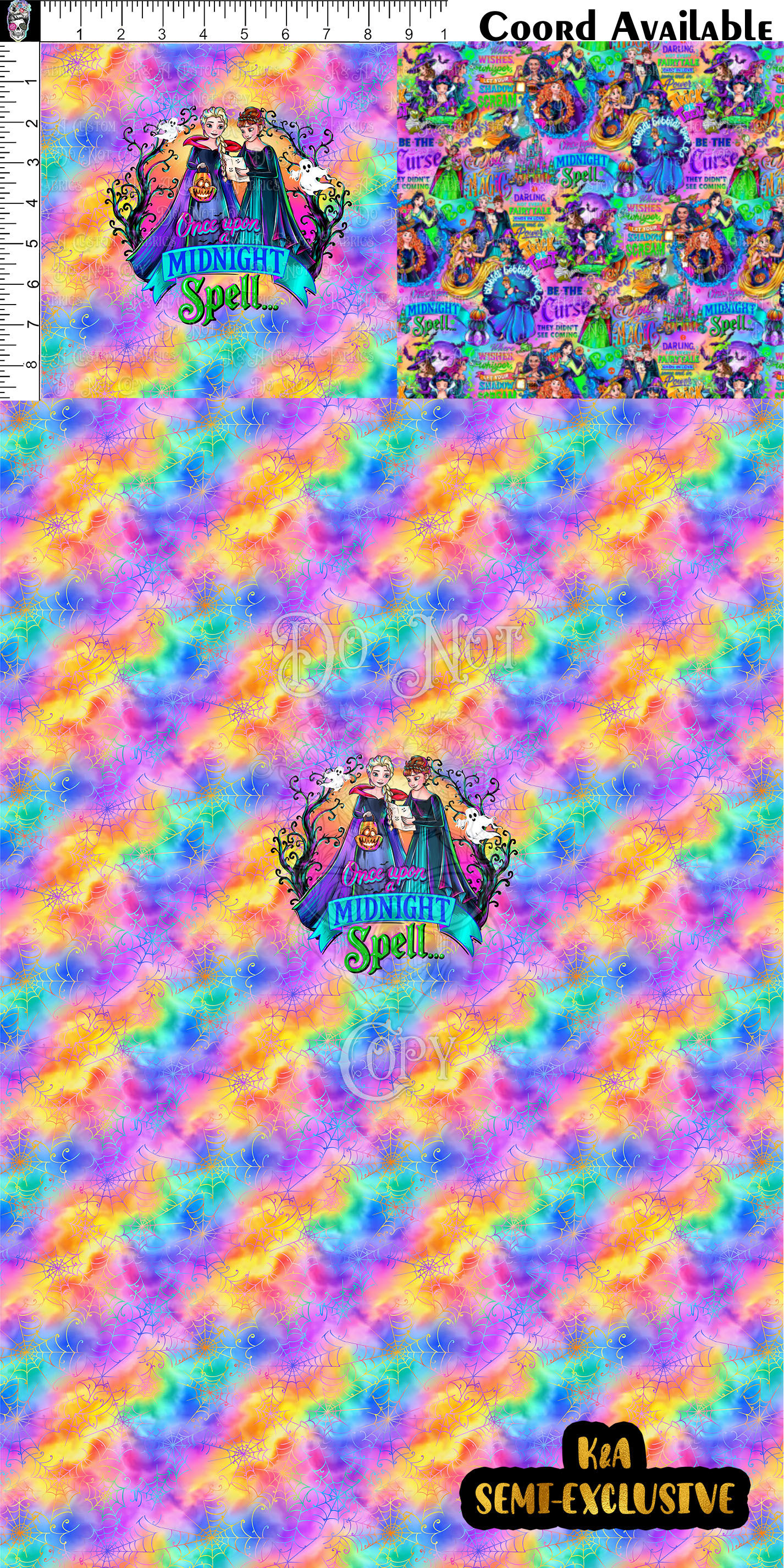 Spooktacular Halloween Rainbow Clothing Panel