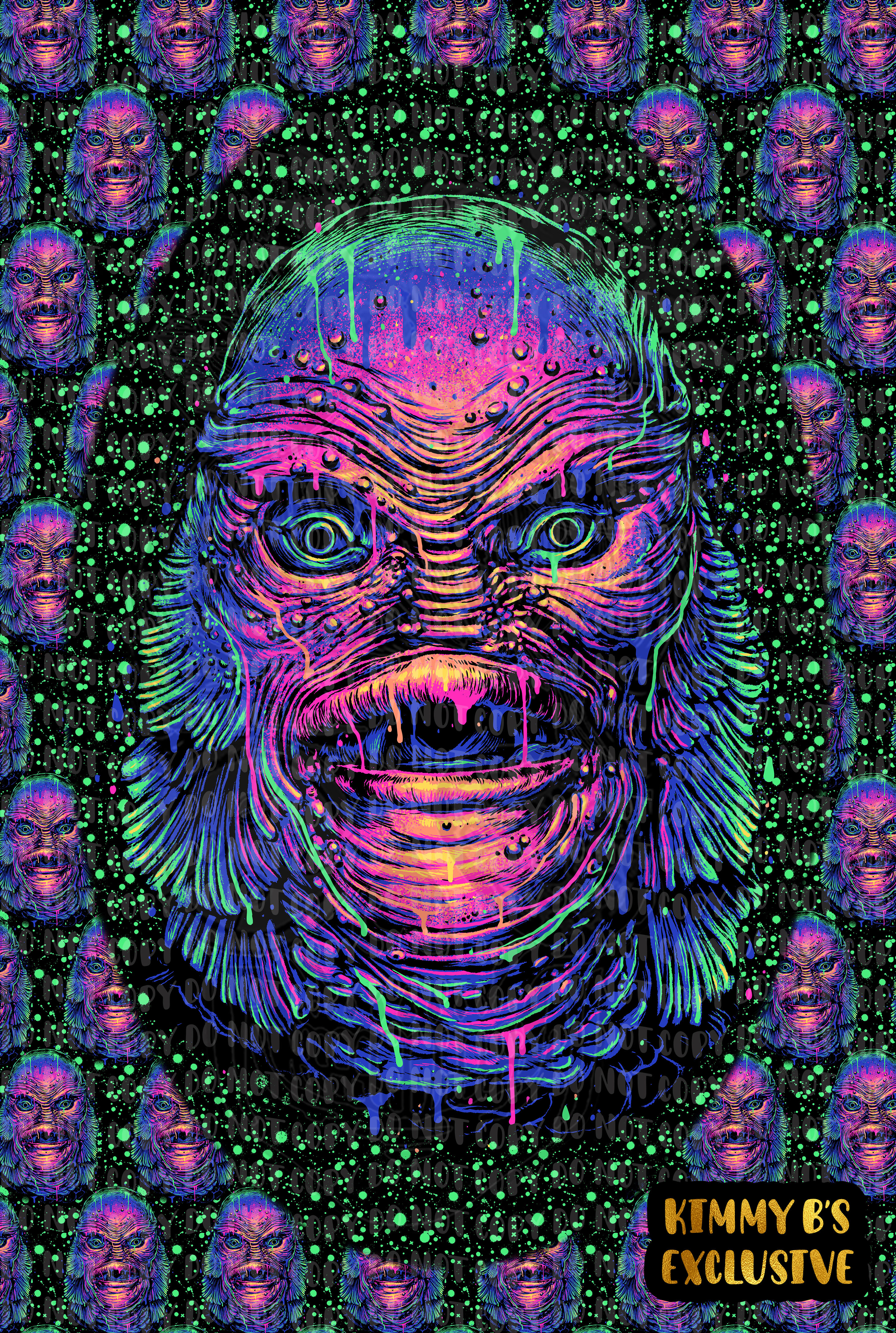 Neon OG Creature Blanket Topper