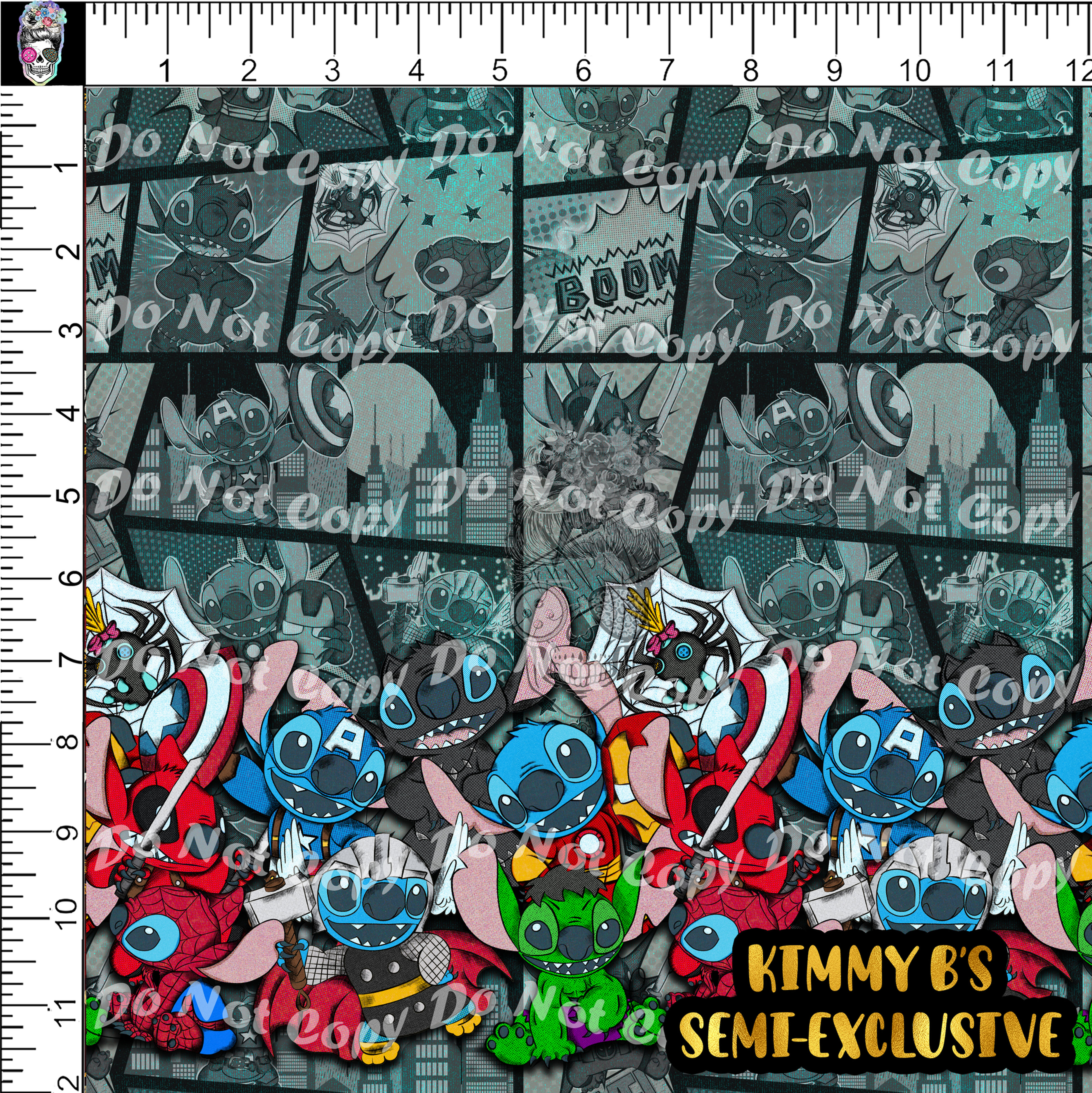 Experimental Heros SMALL Scale Border Print