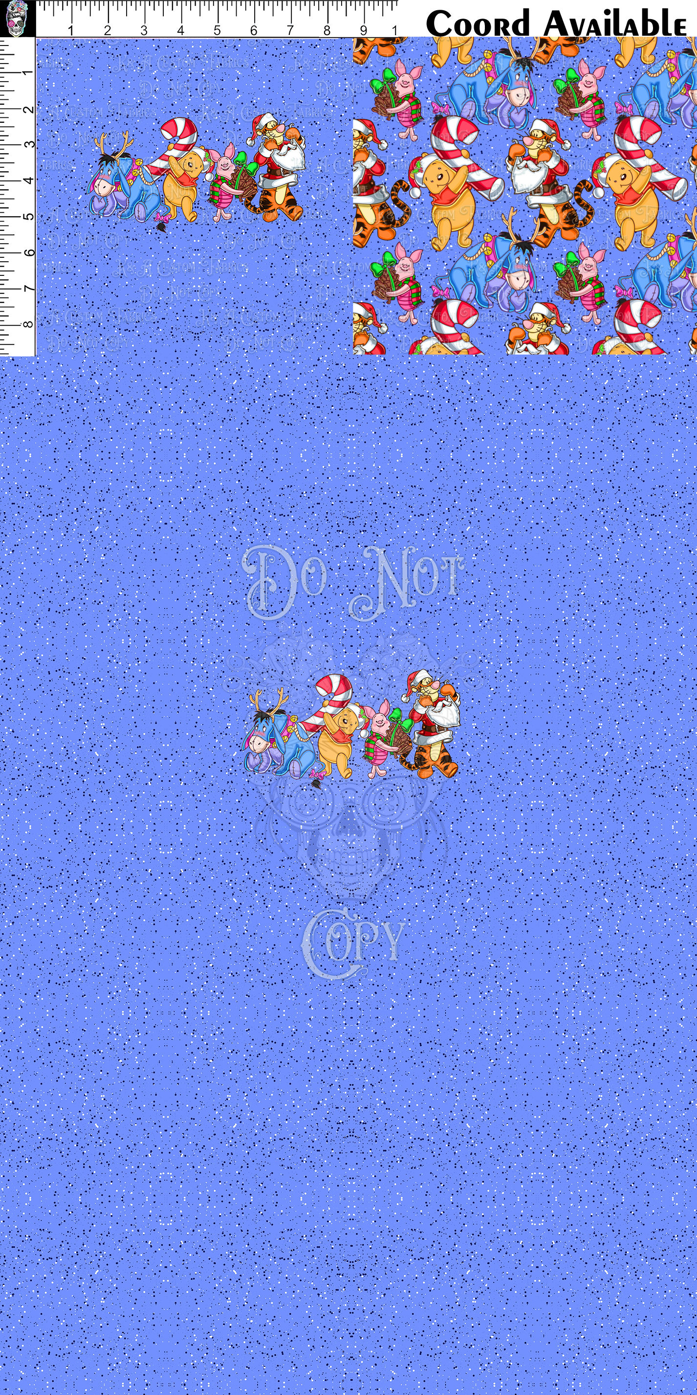 Yellow Bear Gang Christmas Clothing Panel