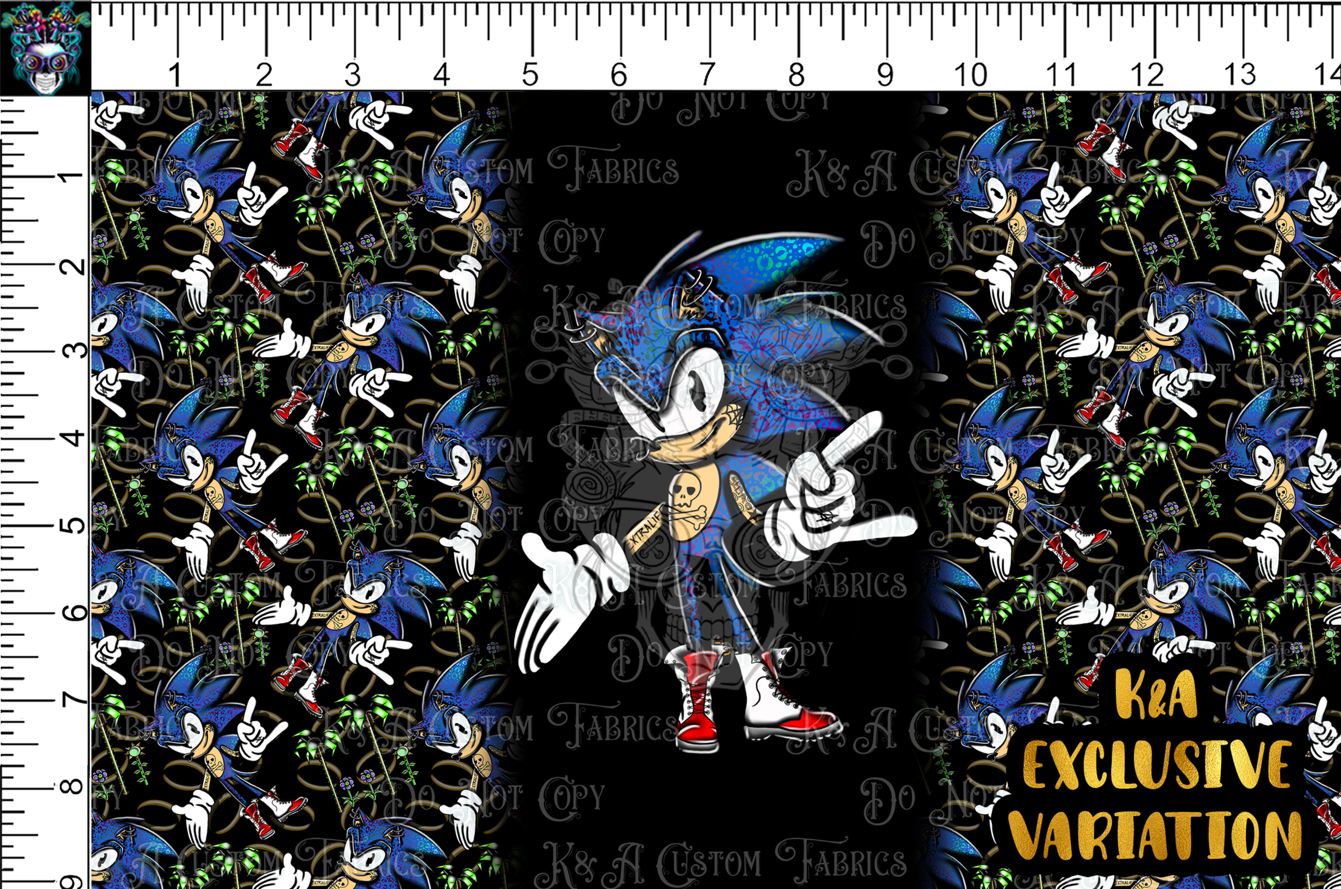 Punk Blue Hedgehog Tumbler