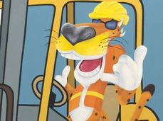 Painting of Chester Cheetah by Coastal Carolina Mural artist Michelle Ricalde