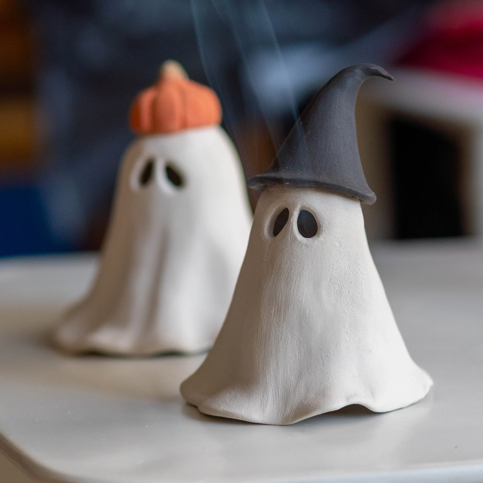 Halloween ghost shaped incense holder