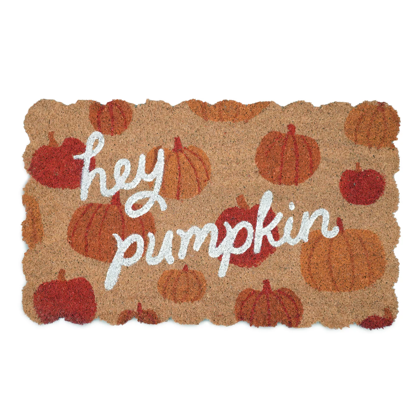 hey pumpkin door mat
