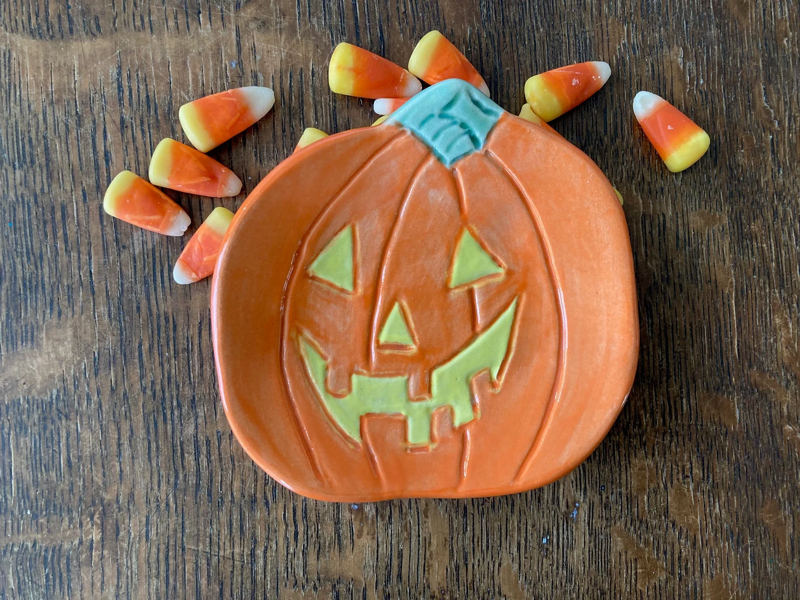 ceramic pumpkin spoon rest