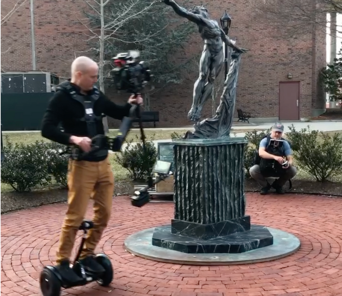 Steadycam on Segway!