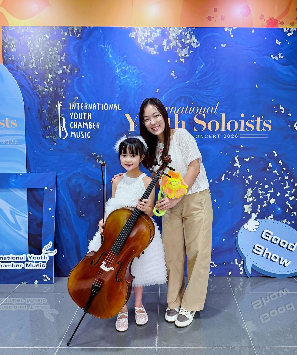 Amber高水準的演奏,感謝導師Miss Charlotte