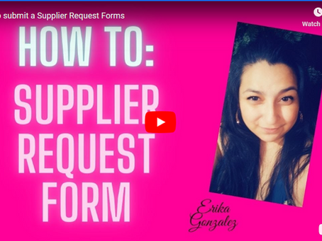 How to Register for Suppliers Using the Supplier Request Form