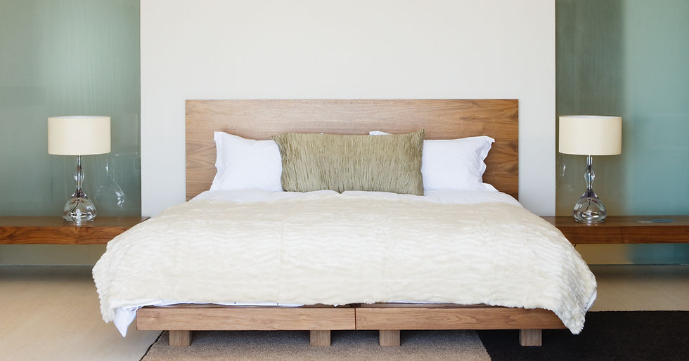 organic mattress in bedroom the Sleep Shop Sparks