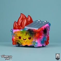Melted Dumpster Fire Sofubi by Rampage Toys Version 2 by100% Soft