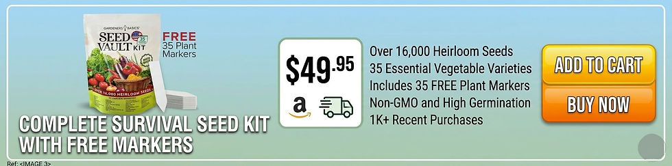 banner ad for Seed Vault Kit
