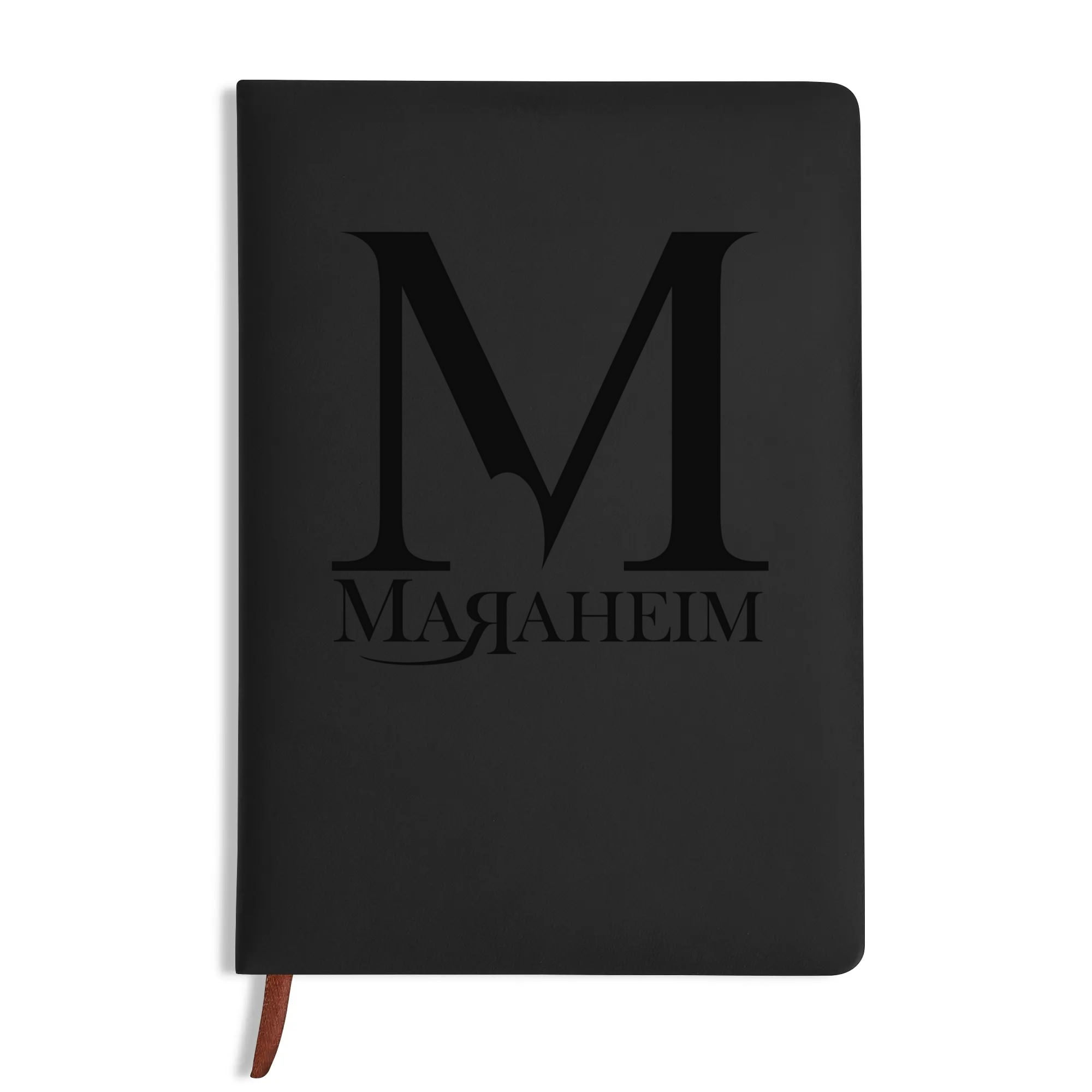 Maraheim Engraved Black Leather Journal