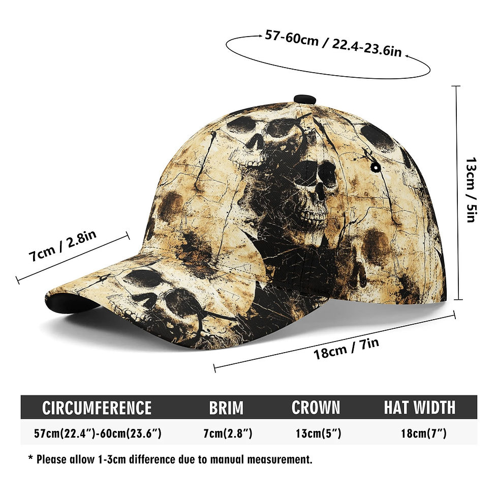 Miniatyrbild: Maraheim Skull Crack Cap -  Unleash Your Inner Darkness