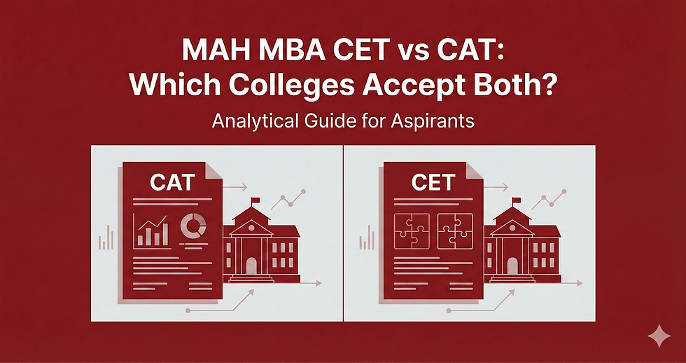 MAH MBA CET vs CAT: Which Colleges Accept Both? (2025–26 Admission Guide)