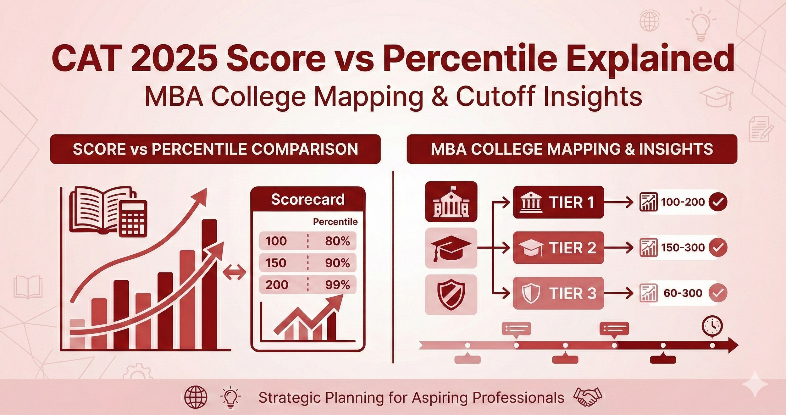 CAT 2025 Score vs Percentile Explained (With College Mapping)