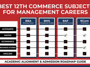 Best 12th Commerce Subjects for Management Careers: BBA, BMS, BAF & BCom Compared (Maharashtra Board Guide 2026)