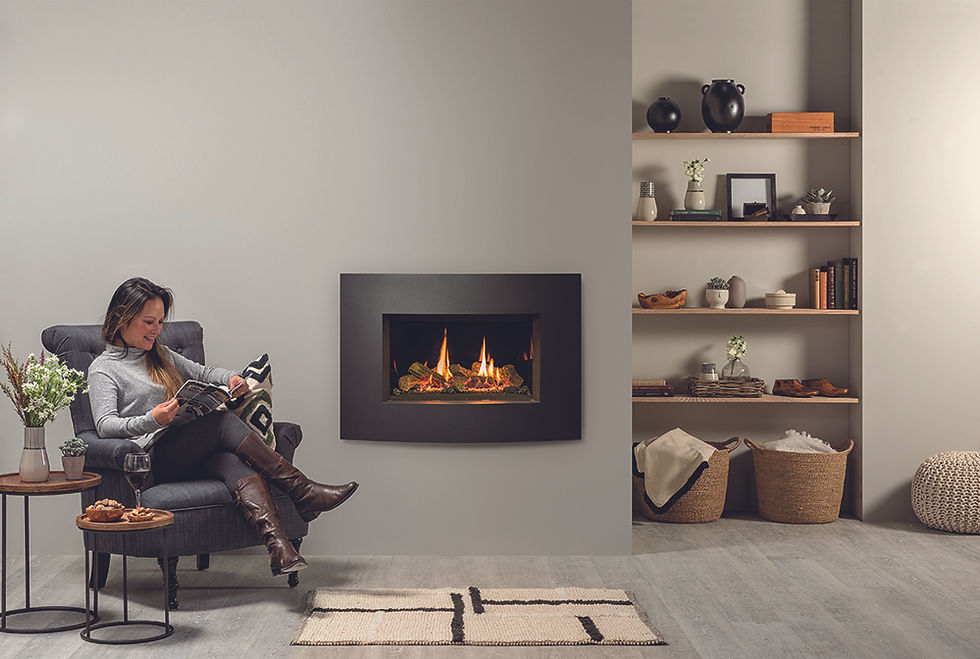 Thumbnail: Gazco Riva 2 600 Gas Fire wide frame