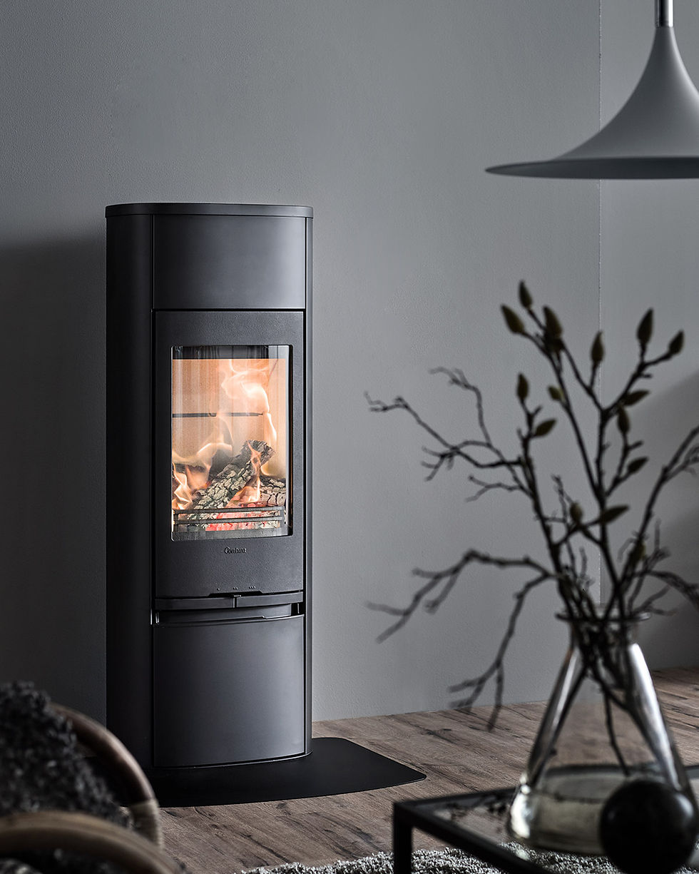 Thumbnail: Contura 890 Style Woodburner in black with cast iron door