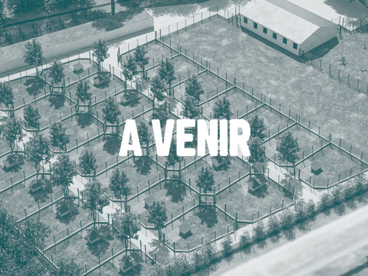 En Centre-Val de Loire, environ 30 chiens accueillis, chacun avec son parc individuel et sa niche : une solution pensée pour respecter les contraintes de constructibilité du terrain, dans un cadre ombragé et un projet paysager soigné.