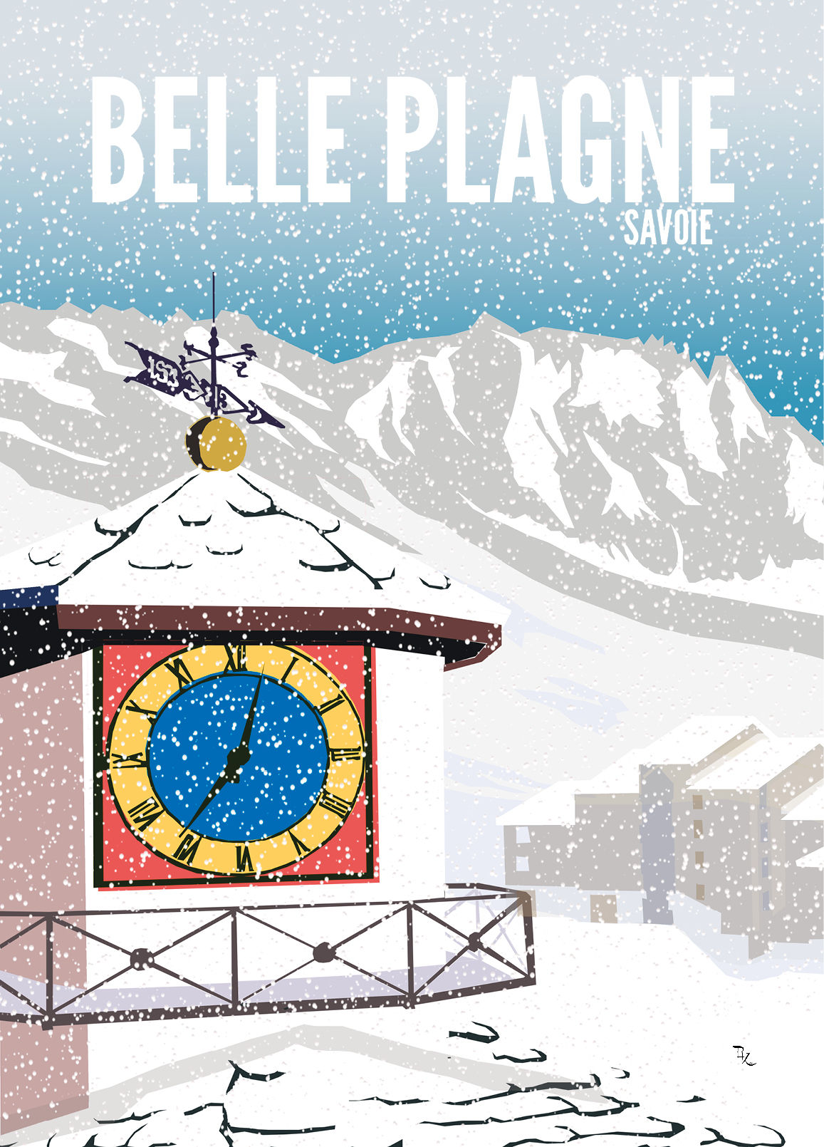 Affiche Belle Plagne
