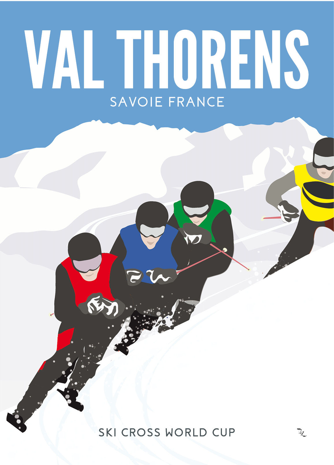 Affiche N°59 Ski Cross à Val Thorens