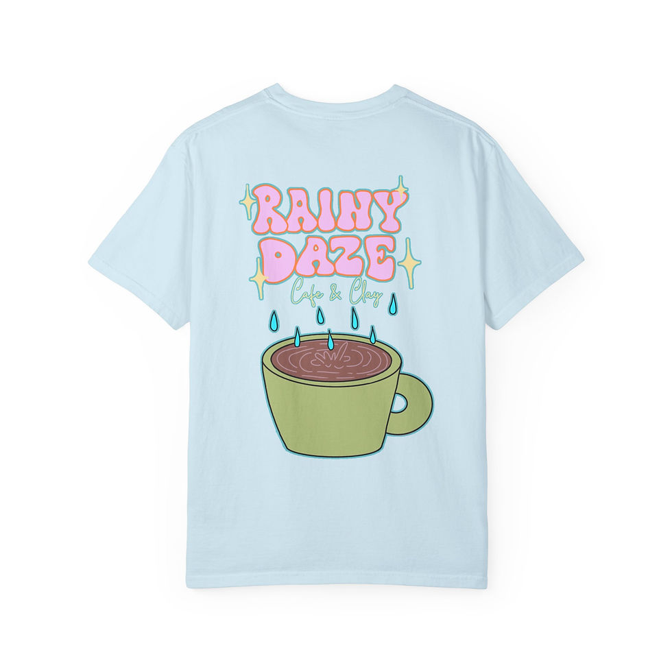Rainy Daze Logo Coffee and Rain Unisex Tee Shirt