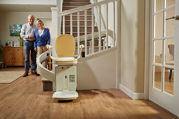 Thumbnail: Acorn 180 curved stairlift ( reconditioned )