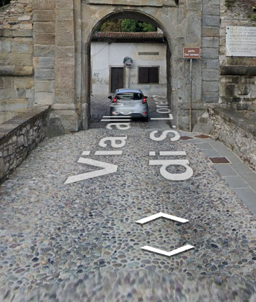 section pavée de 300 m après la porte Garibaldi.