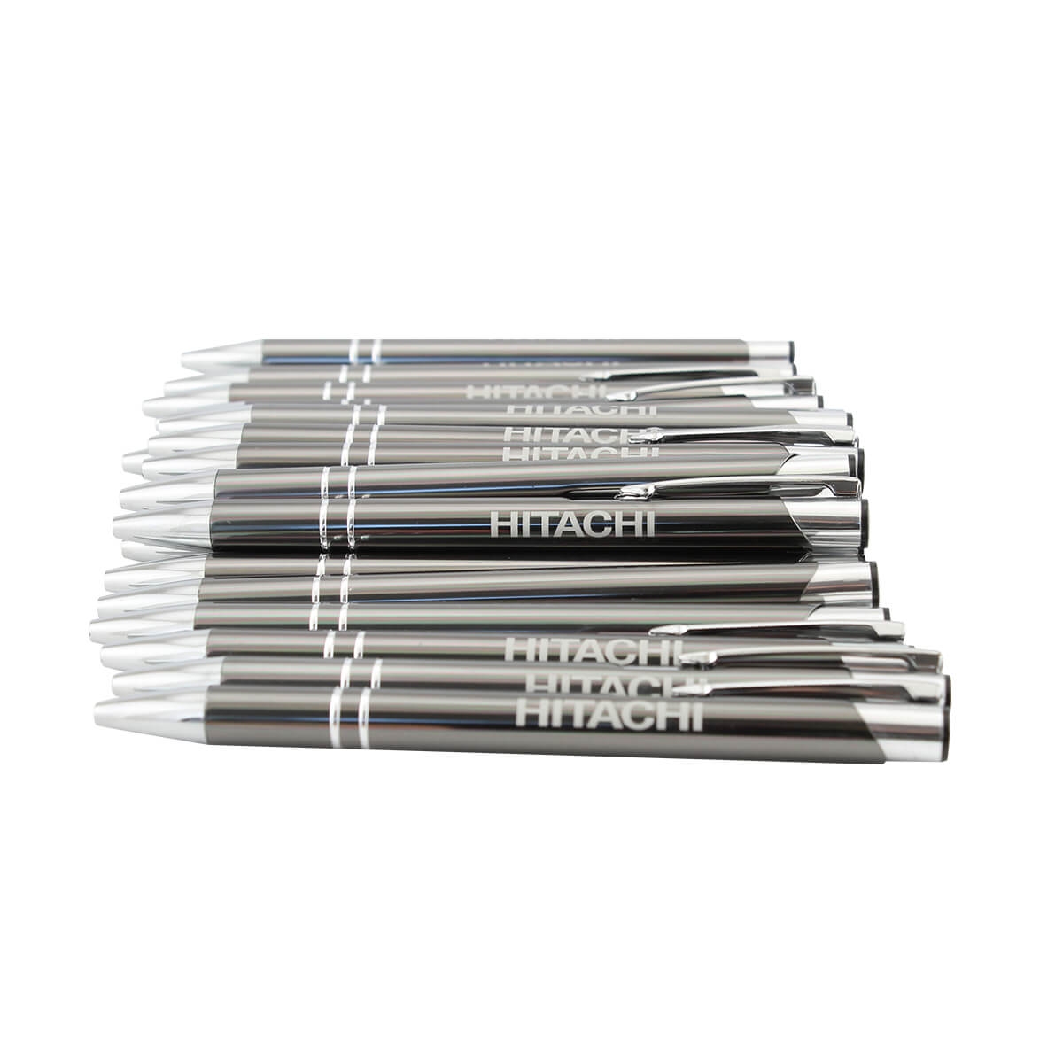 Hitachi Metal Ballpoint Pens Silver