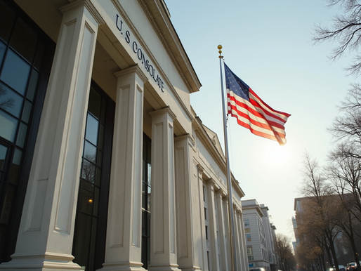 U.S. consulate building where green card interviews take place