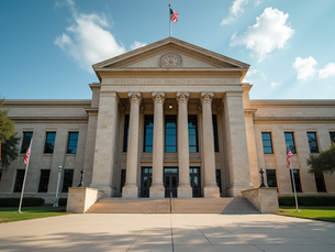 Federal courthouse in Texas during enforcement surge