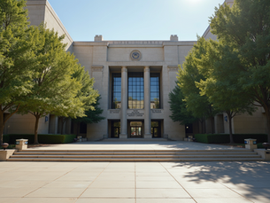 Harris County Criminal Justice Center entrance, a key location for criminal defense cases in Houston