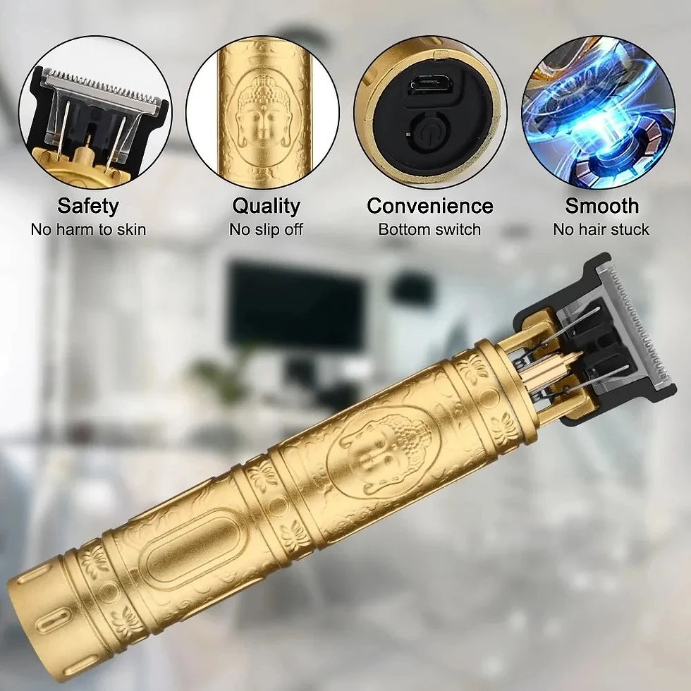 Thumbnail: Vintage Cordless Hair Cutting Machine Portable Hair Clipper Electric Hair Trimme