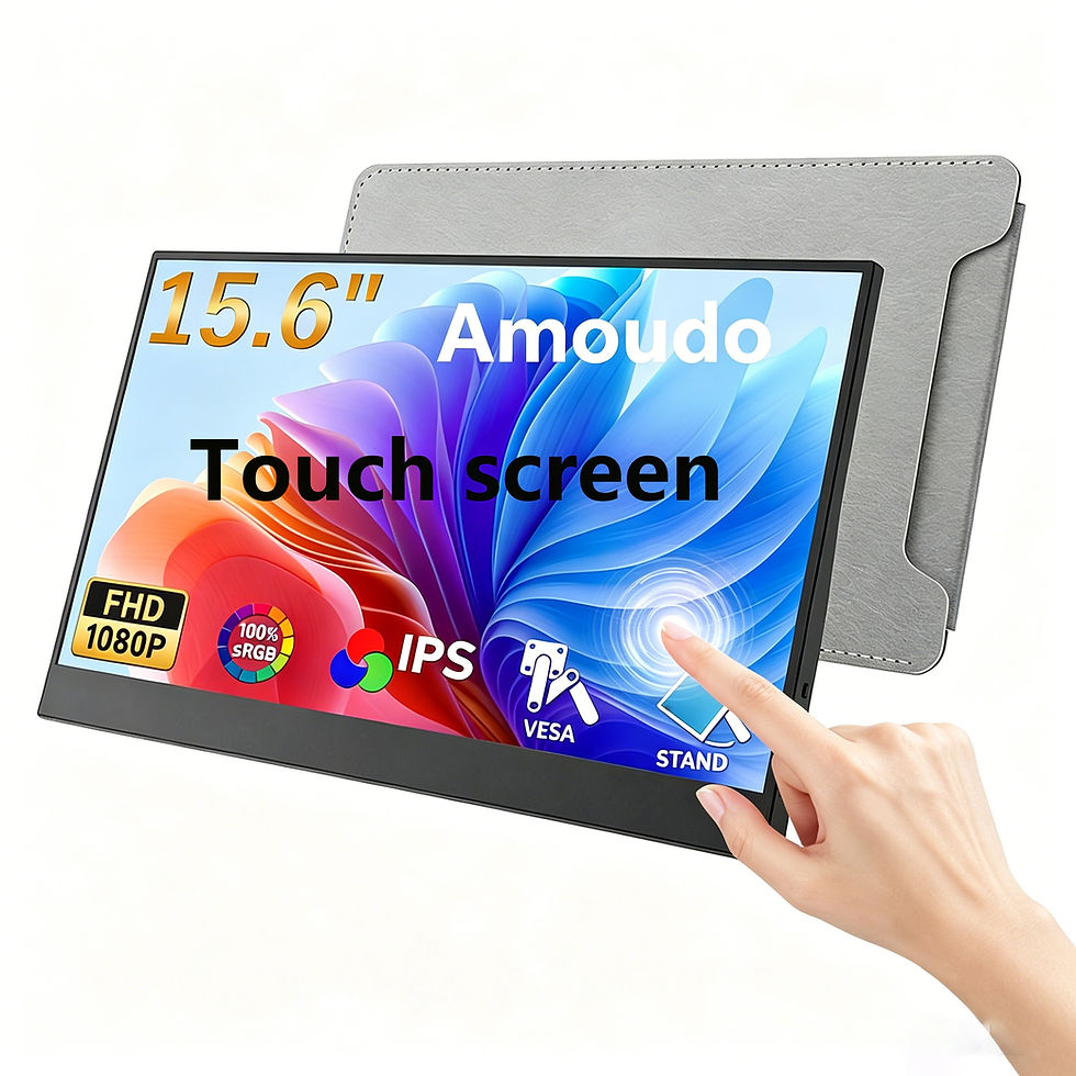 Thumbnail: Amoudo 15.6 Inch Portable Monitor 1920x1080P  Extend Display IPS LCD Panel Penho