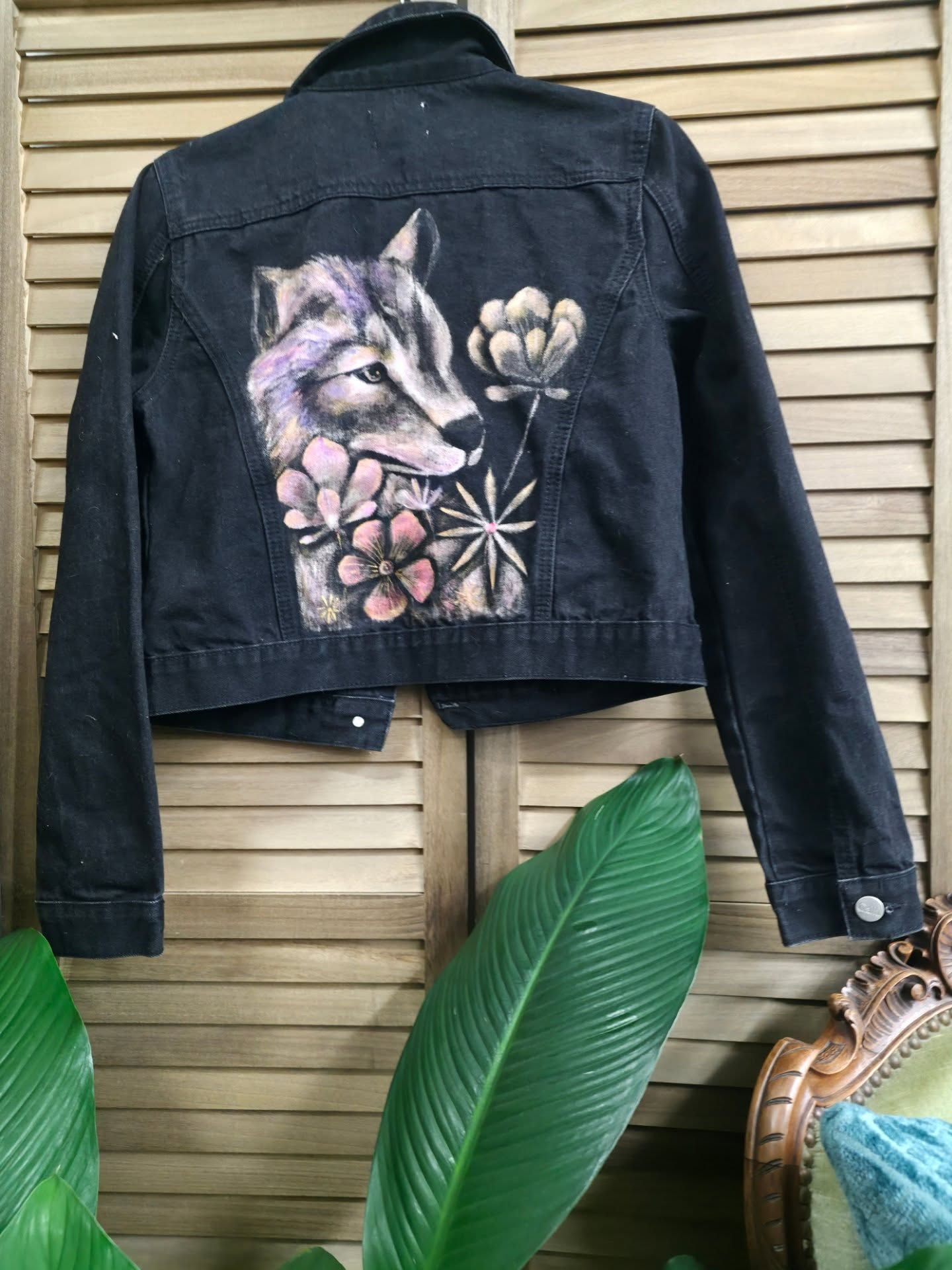 Wolf  Denim Jacket 