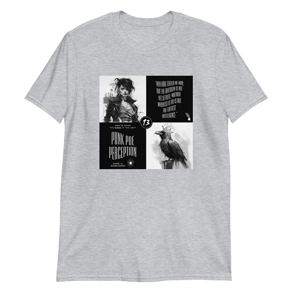 Thumbnail: Edgar Allan Poe: Men have called me mad... (Short-Sleeve Unisex T-Shirt)