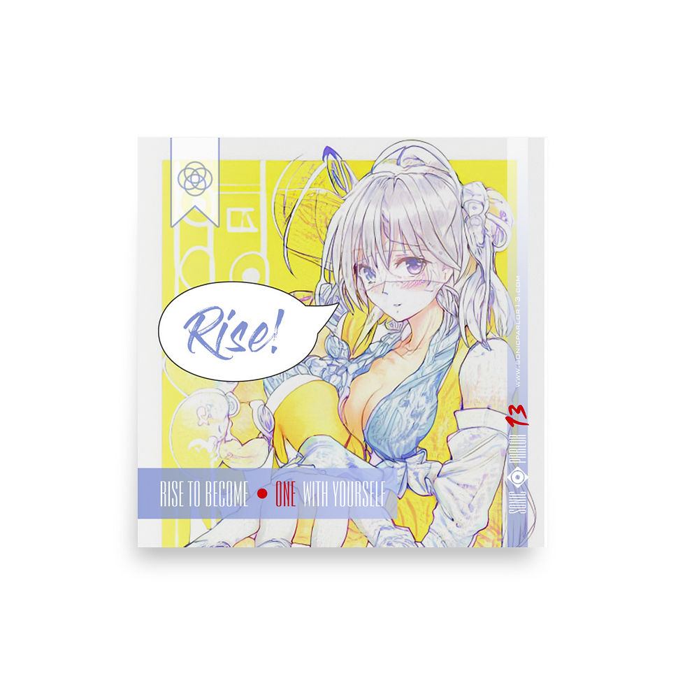 Avant-Garde Anime: Rise (Wall Poster) 12" x 12"