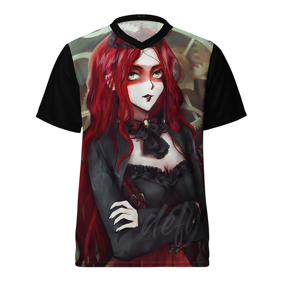 Thumbnail: Vespa the Red: Defy (Recycled unisex sports jersey)