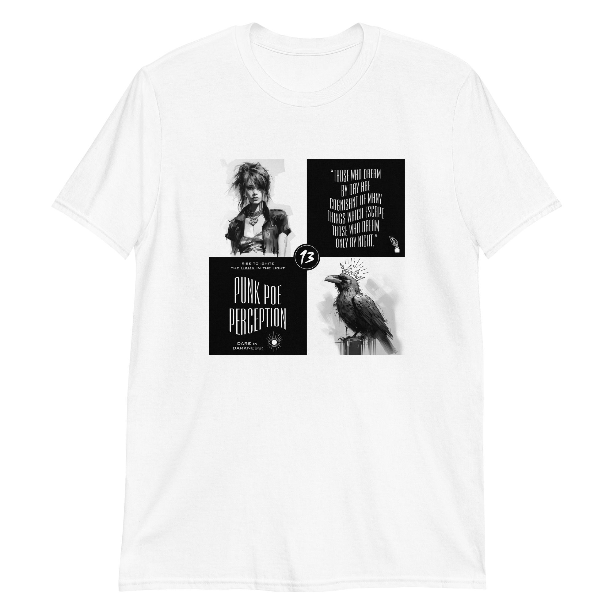 Edgar Allan Poe: Those who dream by day... (Short-Sleeve Unisex T-Shirt)