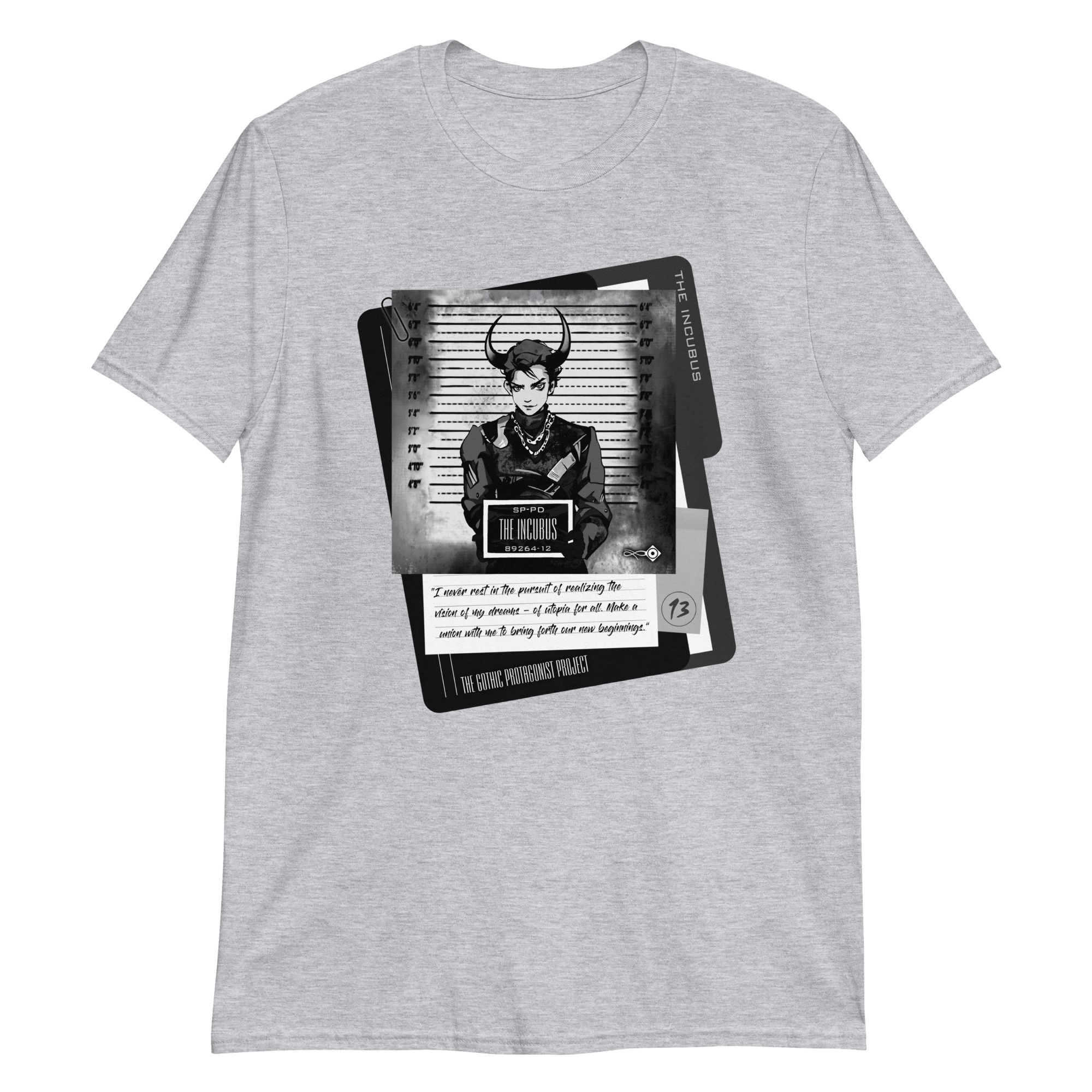 The Incubus - Police Mugshot / Dossier (Short-Sleeve Unisex T-Shirt)