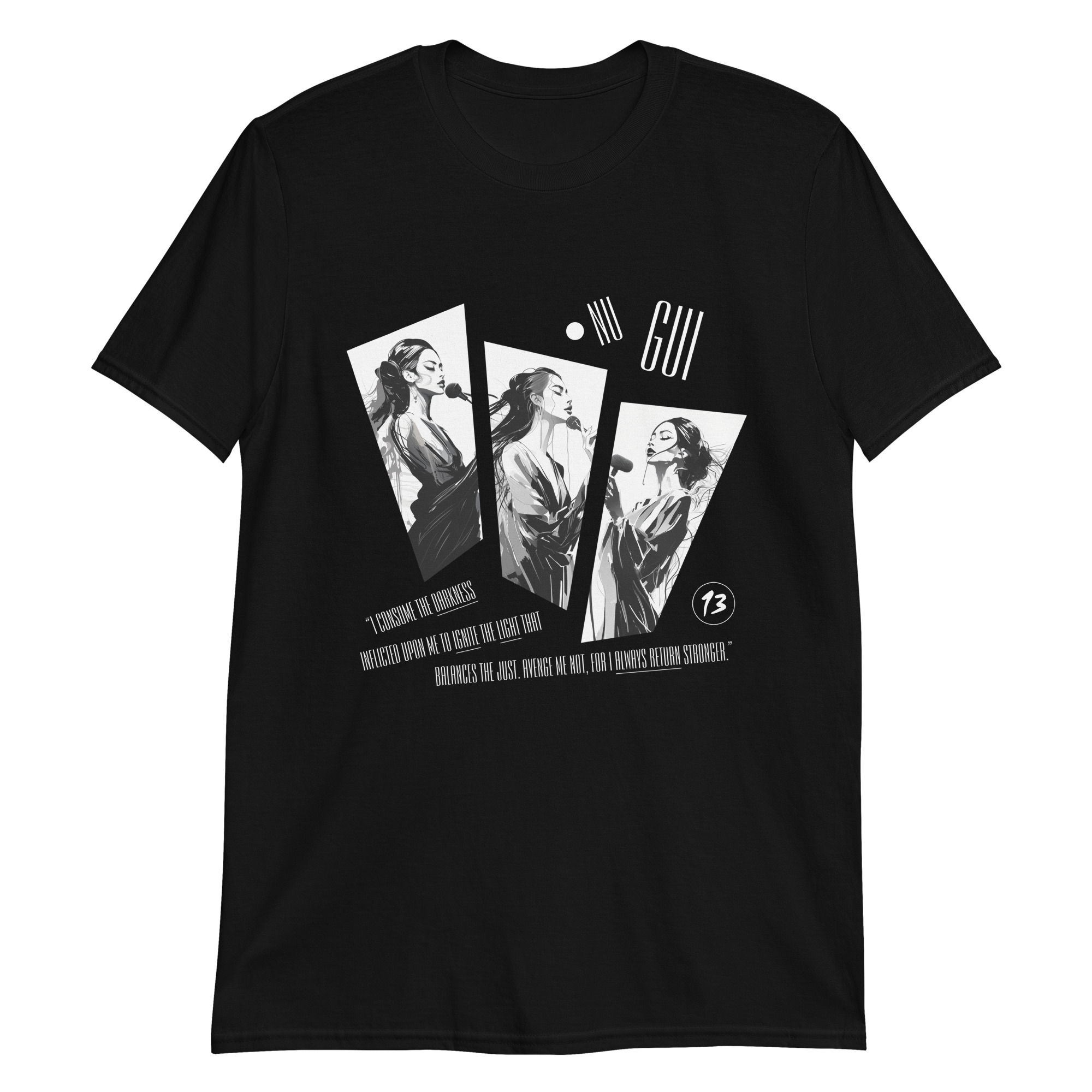 Nu Gui - Triple Image Punk Shirt (Short-Sleeve Unisex T-Shirt)